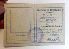 1927 - TESSERA CONFEDERAZIONE