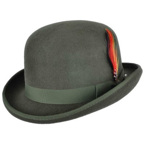 Cappello bowler oliva 100 - , 100%