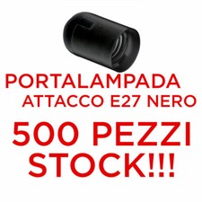 Portalampada in PVC nero per