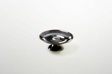 Alzata per dolci in vetro nera