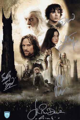 Firmato lotr due torri 11x17 - due,