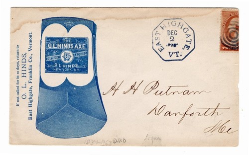 Postal history mail 1883 - postal,