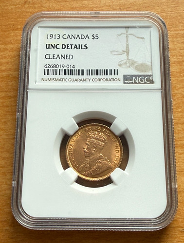 Canada 1913 oro - , $5