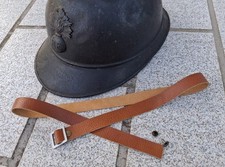 WW1 jugulaire en cuir pour casque Adrian m15 m26  chin strap helmet 1915 1926.