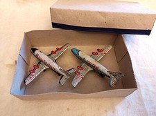 Vintage '50 Tin FrictionToy "2 BOEING 720" funzionante, made in Japan