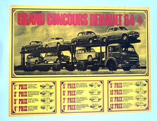Affiche garage renault grand - affiche,