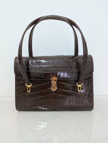 Borsa pelle coccodrillo - pelle,