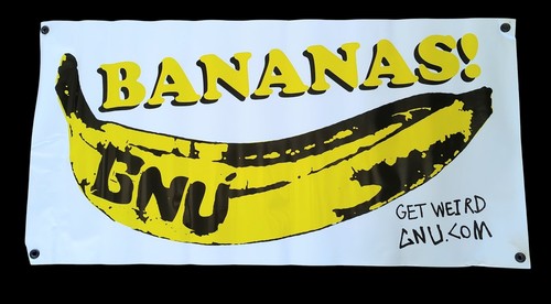 Insegna vintage gnu snowboards - vintage,