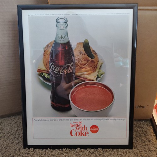 Poster pubblicitario coca cola - pubblicitario,
