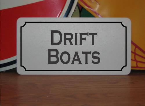 Insegna metallo drift - in,
