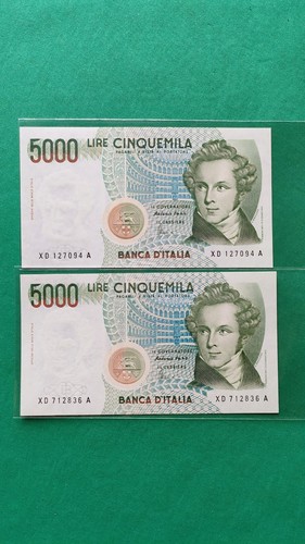 5000 lire repubblica - lire,