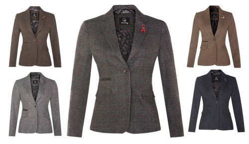 Donna tweed herringbone giacca - donna,