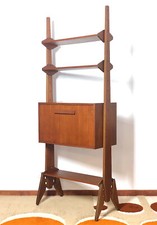 LIBRERIA VINTAGE Anni 60 a 1 MODULO MODERNARIATO INTERNI DESIGN FORNITURE ARREDO
