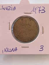 SVEZIA 1 KRONA 1973 CORONA