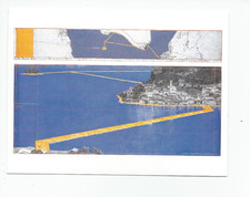 Cartolina: Christo, Floating Piers, Lago d'Iseo, Italia; Pocket card 6,5"w x 5"h