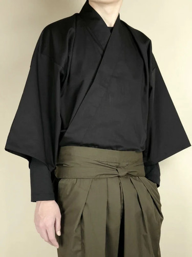 Kimono mezza lunghezza - , (nero)