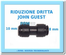 RACCORDO RAPIDO INTERMEDIO 10 MM / 8 MM  JOHN GUEST OSMOSI INVERSA