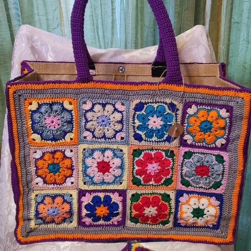 Borsa fatta mano uncinetto - fatta,