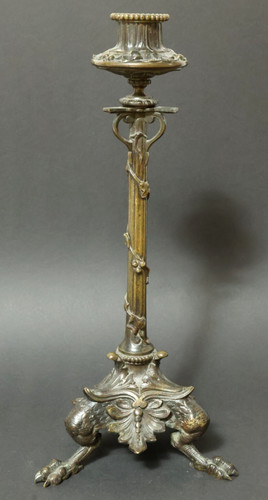 Vecchio bronzo candelabro - bronzo,