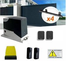 MOTORE CANCELLO AUTOMATICO KIT CANCELLO AUTOMATICO SCORREVOLE 400K + CREMAGLIERA