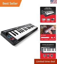 32-Key USB MIDI Controller with Velocity-Sensitive Keys for Effortless Music ...