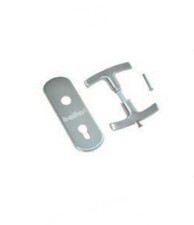 BALLAN PLACCA + MARTELLINA ALLUMINIO P65 CROMO SATINATO COD. 10705020