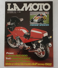 LA MOTO 9 1982 rivista -Laverda RGS 1000 - Honda CX 500 E - Yamaha XJ 750 Seca