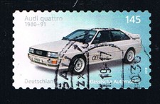 GERMANIA 1 FRANCOBOLLO AUTO AUDI QUATTRO AUTOADESIVO 2018 usato (BD4707)