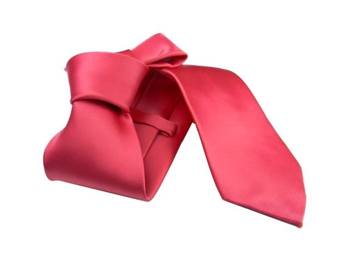 Cravatta pink rosa fuxia raso - pink,