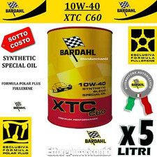 5lt LITRI OLIO MOTORE AUTO BARDAHL XTC C60 10W40 POLAR PLUS FULLERENE TAGLIANDO