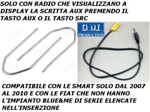 Cavo cavetto aux mp3 - aux,