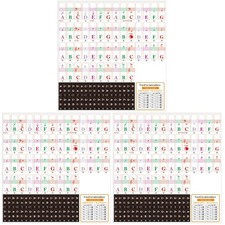  3 Set Adesivi Piano Keyboard
