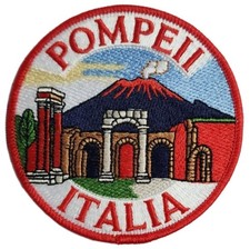 Pompei Napoli Italia Patch Ferro/Cucito Distintivo Travel Italia Souvenir...