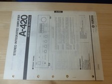 Manuale di servizio Yamaha A-420