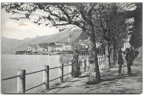 Cartolina lago como - lago, di