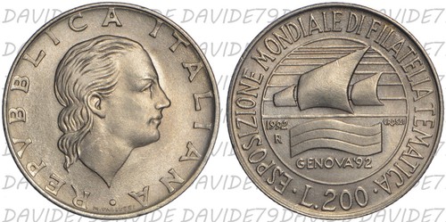 Repubblica italiana 200 lire - 200,