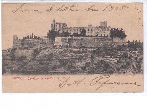 Cartolina siena castello di - cartolina,