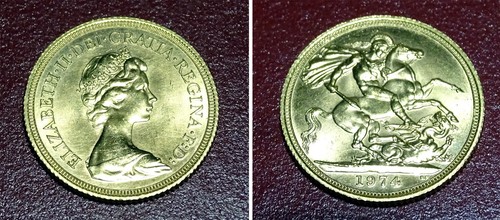 Sterlina oro elisabetta - oro,