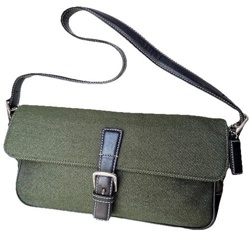 Borsa coach verde inglese - verde, lana