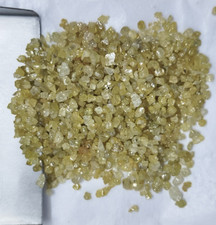 Lotto diamanti grezzi sfusi 100% NATURALI colore giallo veri 0,8-1,50 mm...