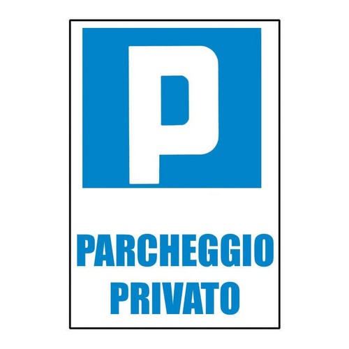 Cartello 20x30cm parcheggio - 20x30cm,