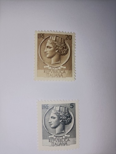Francobollo siracusano lire - 5,