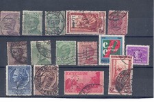 #56  Perfins area italiana 24 valori con varie sigle