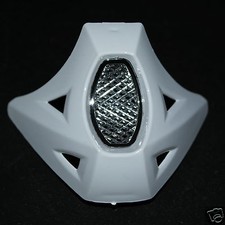 77446896 Presa Aria Mentoniera Bianca Casco Cross One Italia Step2Race Poker