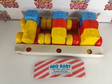 TRENINO LOCOMOTIVA IN PLASTICA VINTAGE NEO BABY CIUF CIUF ANNI 70 80 MADE ITALY