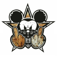 Adesivo Bad Mickey 20 cm Rusty