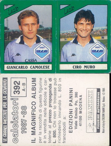 Calciatori panini 1987 - calciatori,