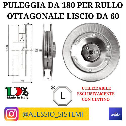 Puleggia per cintino - puleggia,