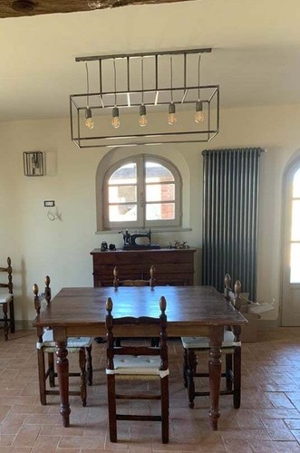 Lampadario bilancia ferro - bilancia, in