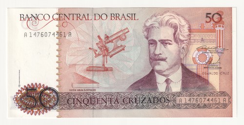 Banconota brasile cruzados - brasile, 50